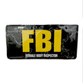 "FBI" Decorative License Plate
