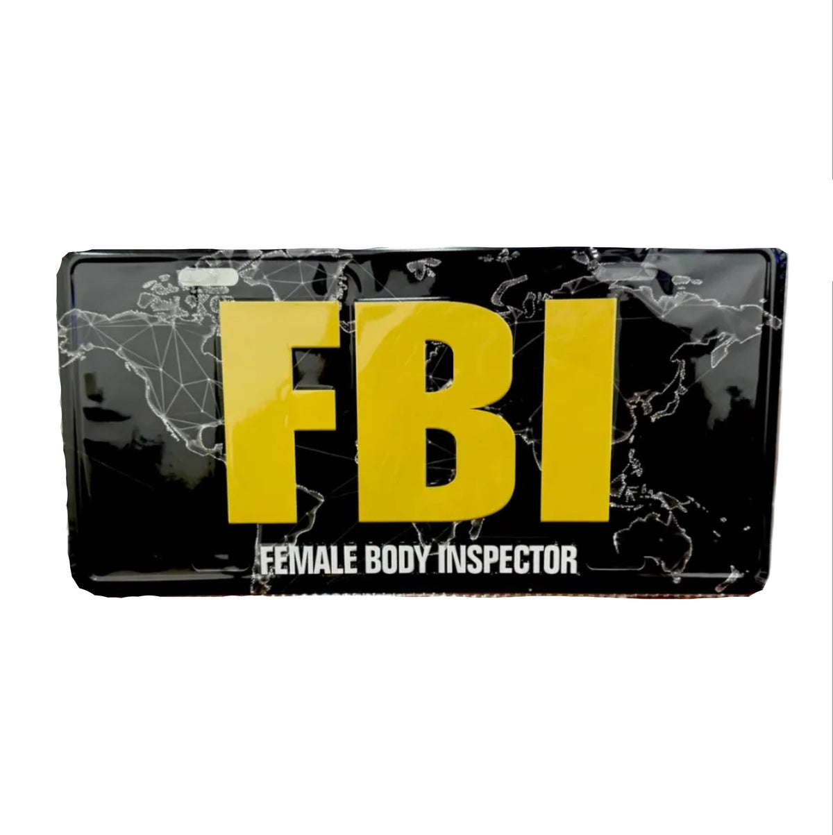 "FBI" Decorative License Plate
