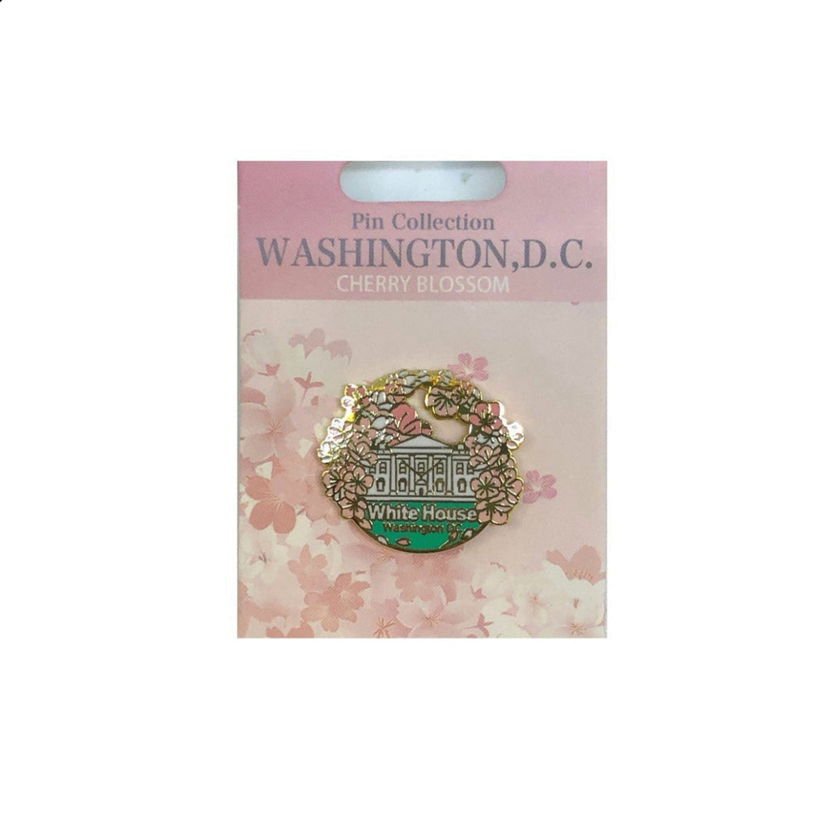 Cherry Blossom White House Pin