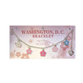 Silver Washington DC Cherry Blossom Bracelet