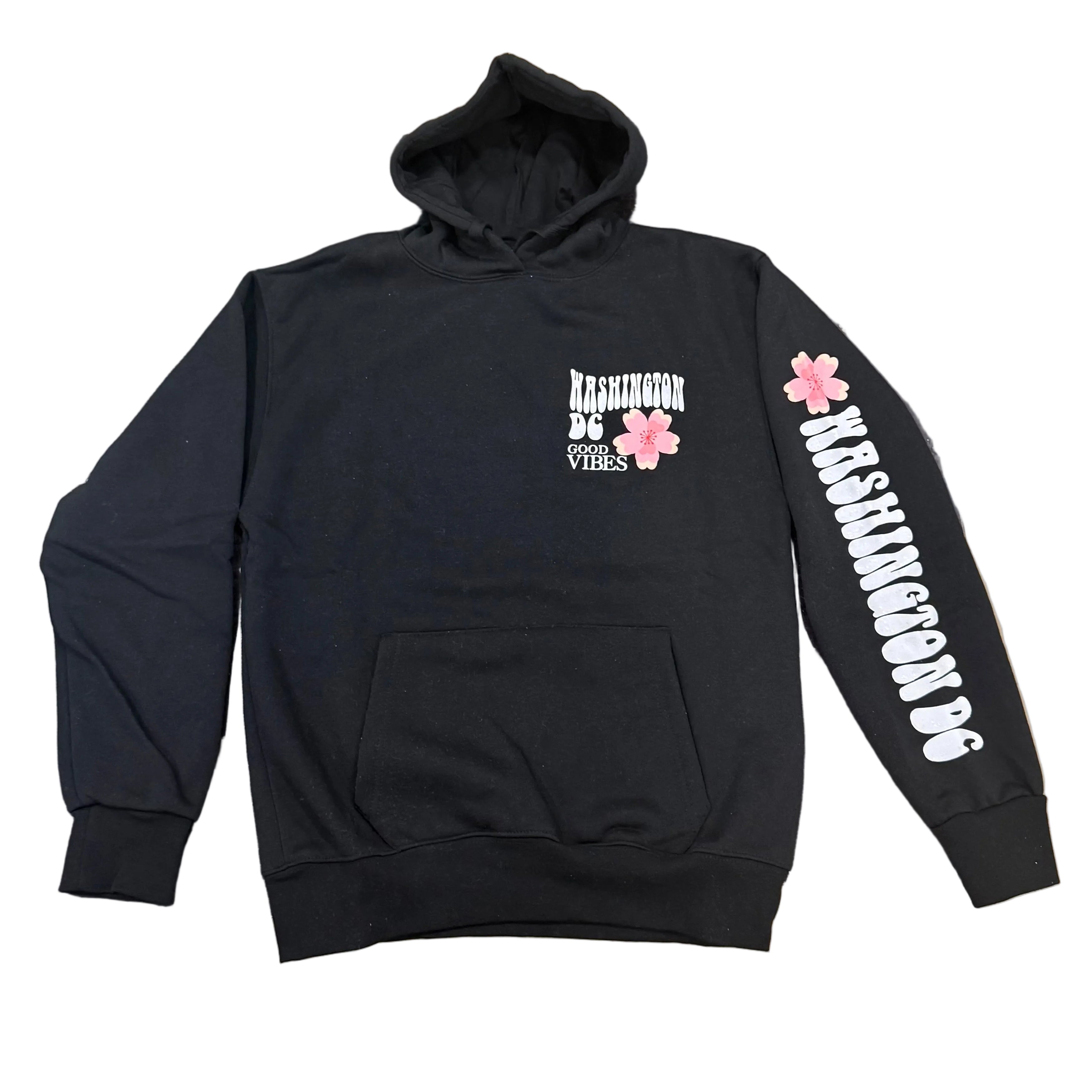 Cherry Blossom Good Vibes Hoodie.