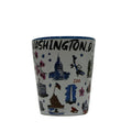 Washington DC Water-Painted Shot Glass