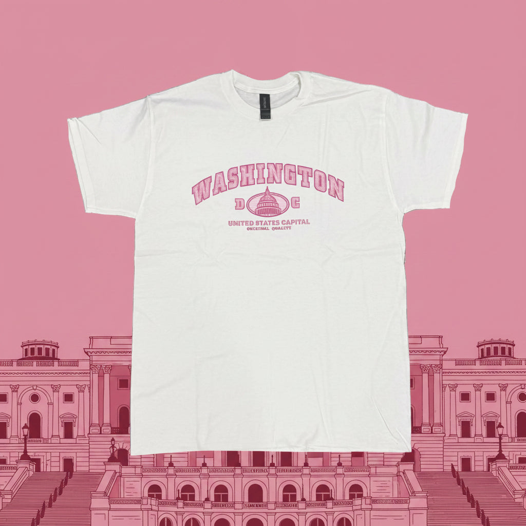 Washington DC Pink Capitol T-Shirt