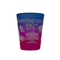Washington DC Blue to Pink Gradient Frosted Shot Glass