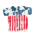 T-shirt with 'USA' design tie dye