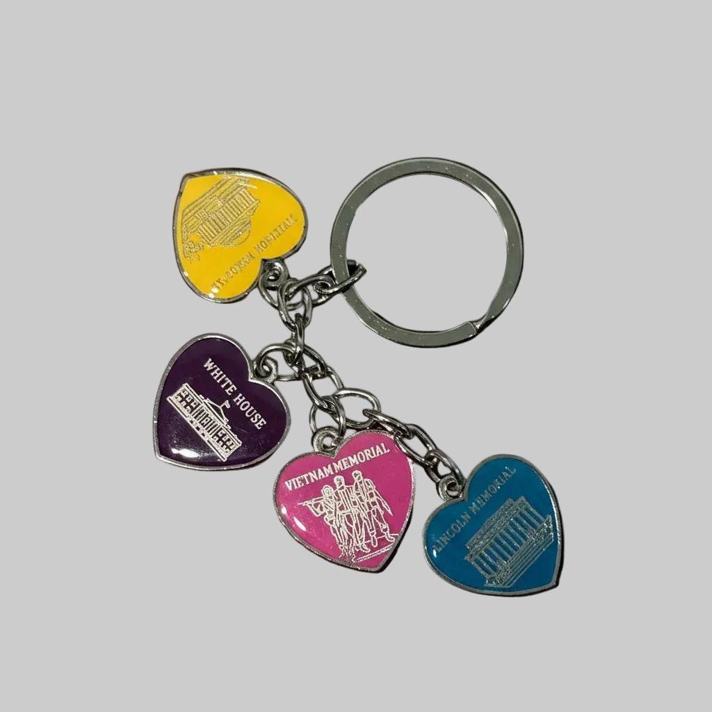 DC Landmark Heart Keychain.