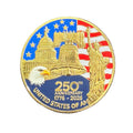 USA 250th Anniversary Coin Flag Version