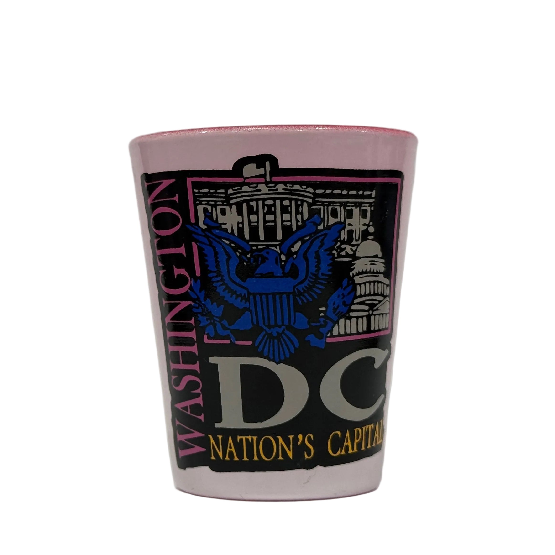 Washington DC Deco Art Shot Glasses