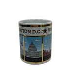 Washington DC Outlined Sketches Mug