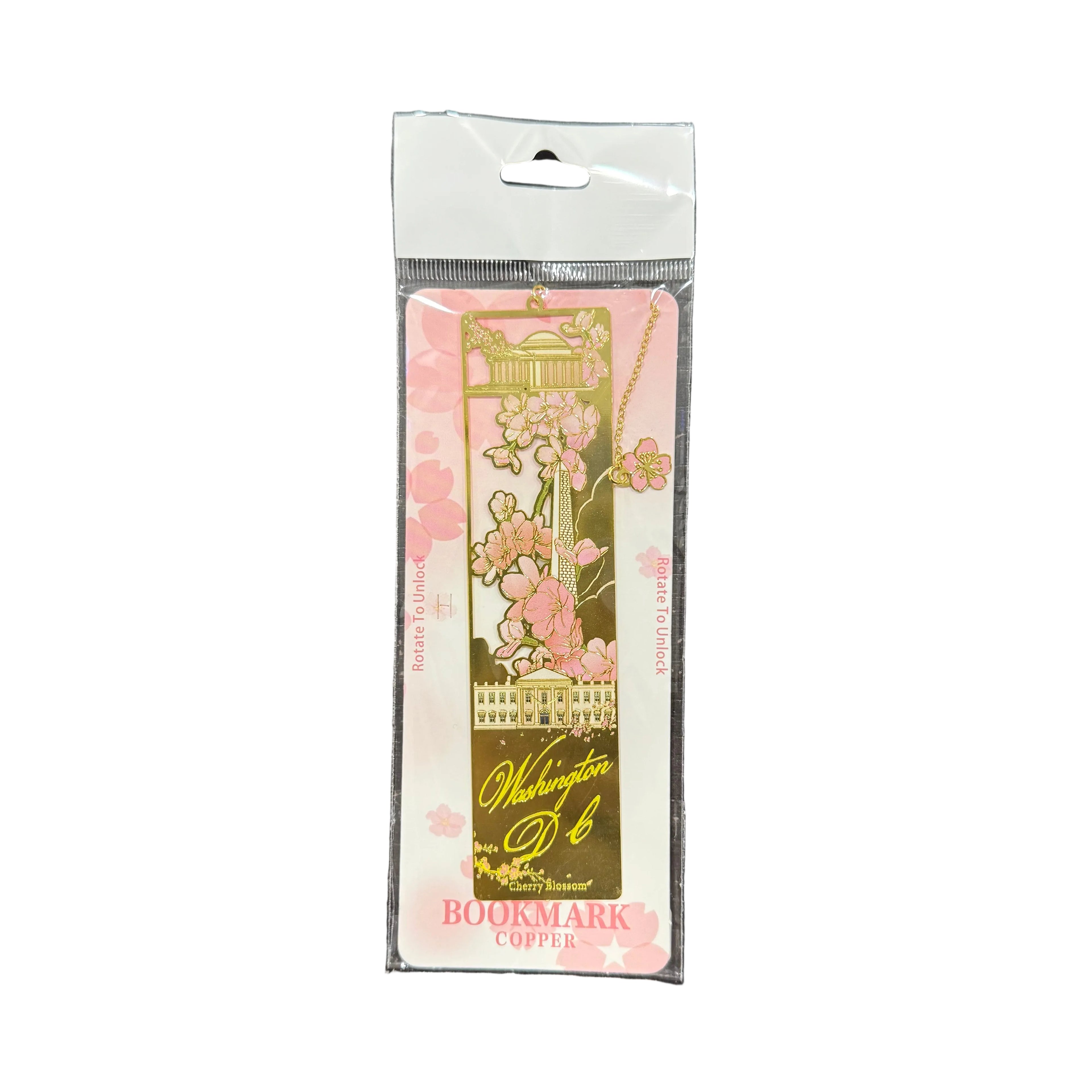 Rectangular DC Cherry Blossom Bookmark