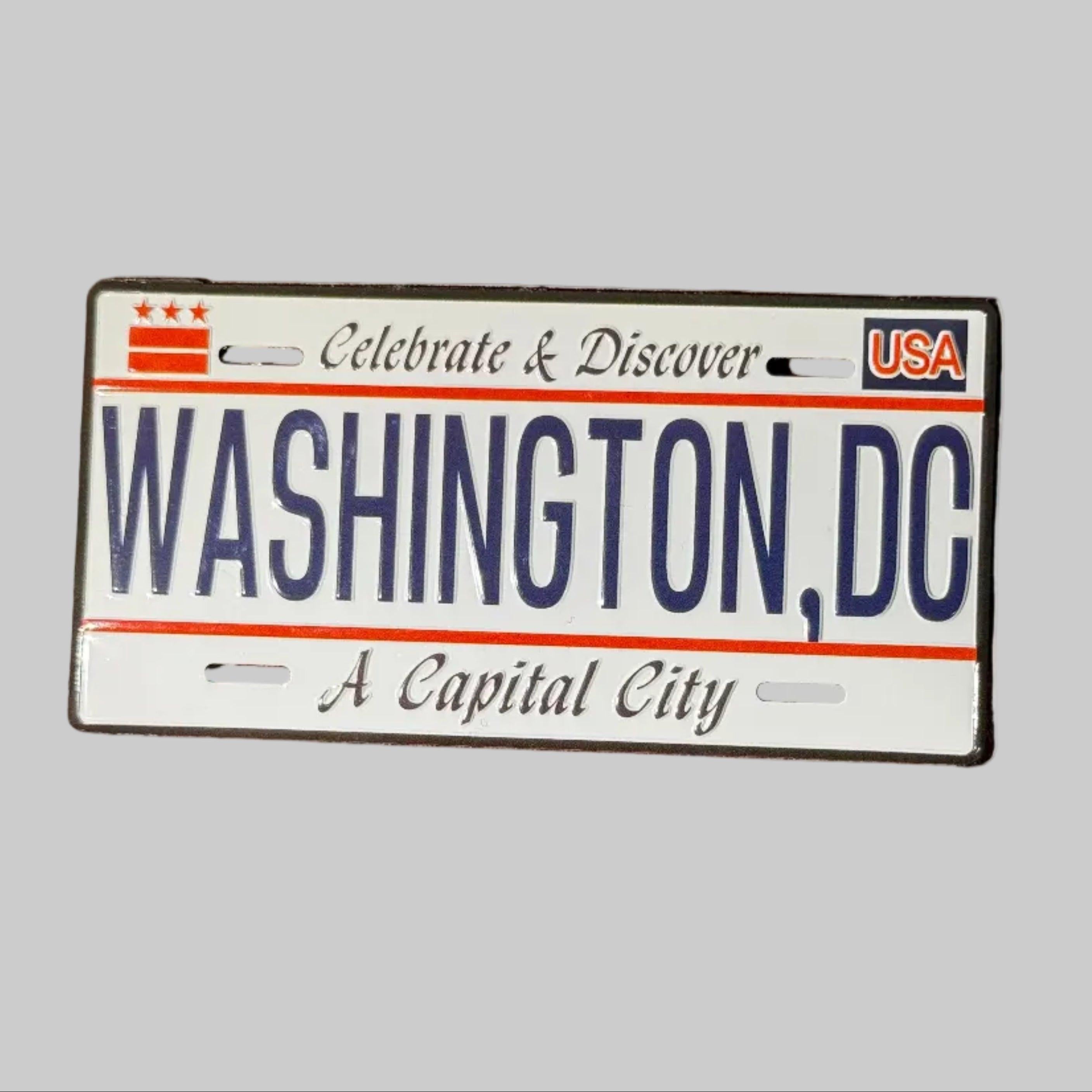 Washington DC License Plate Magnet.