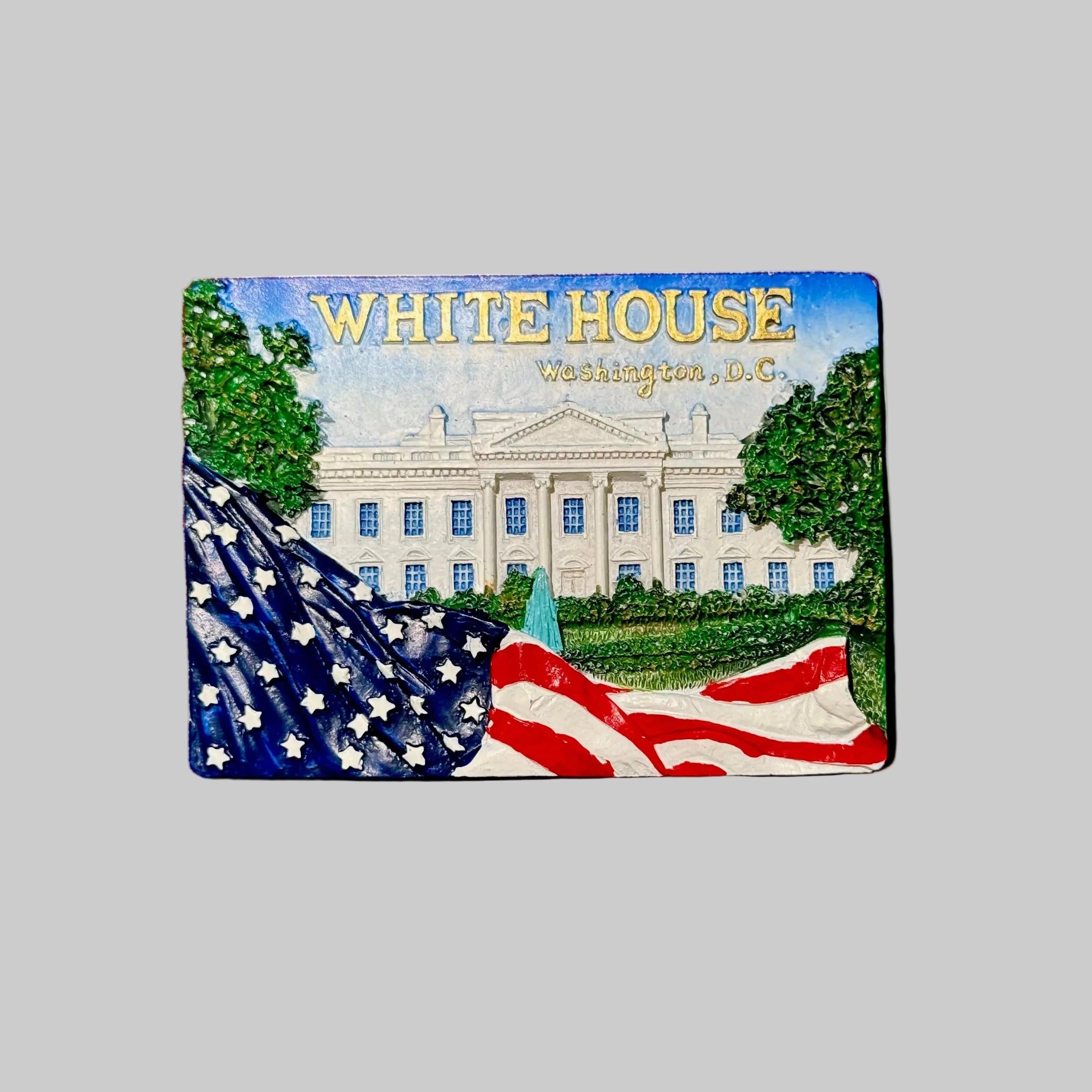White House Ceramic Magnet.