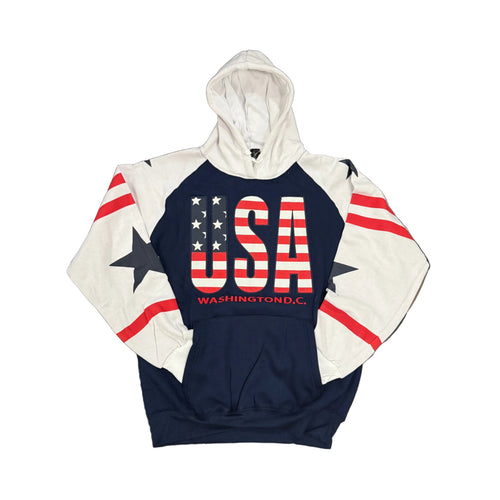 Color Block USA Hoodie