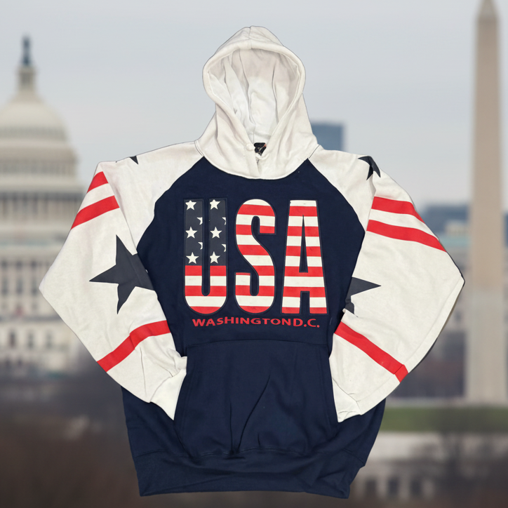Color Block USA Hoodie