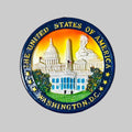 Washington DC Monuments Seal Ceramic Magnet.