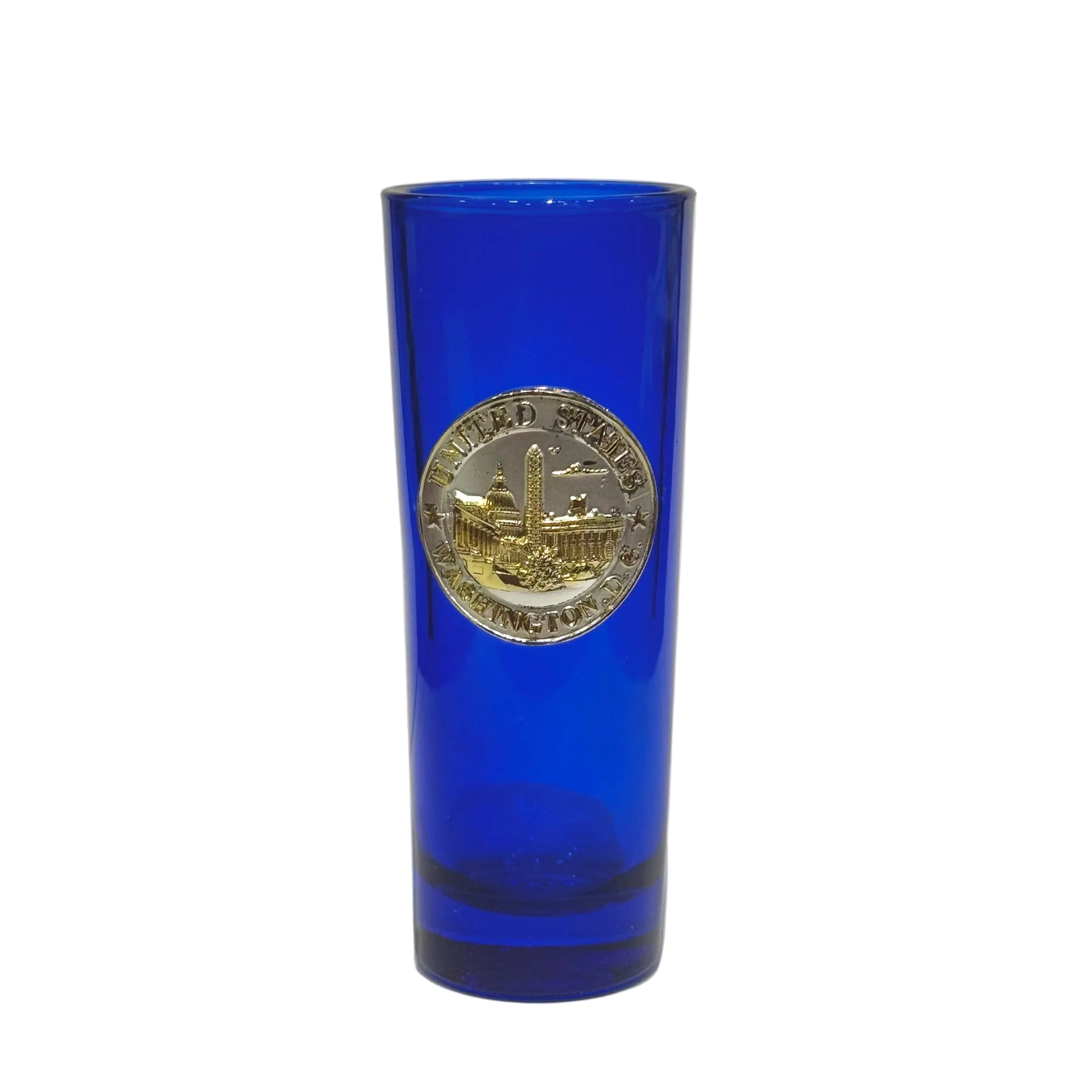 Washington DC Seal Blue Tall Shot Glasses