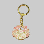 Cherry Blossom/White House Double Sided Keychain.