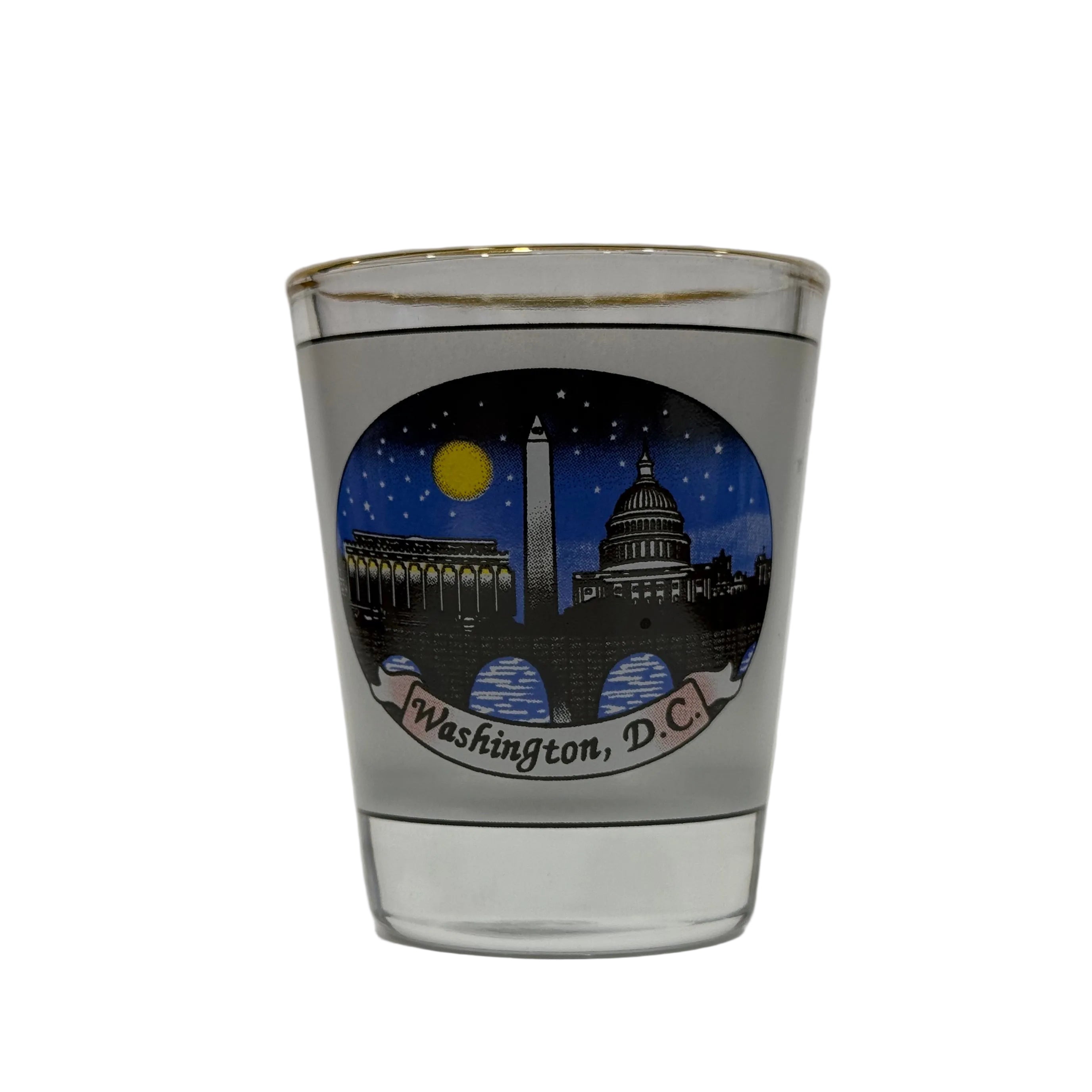 Washington DC Gold Trimmed Shot Glass Collection