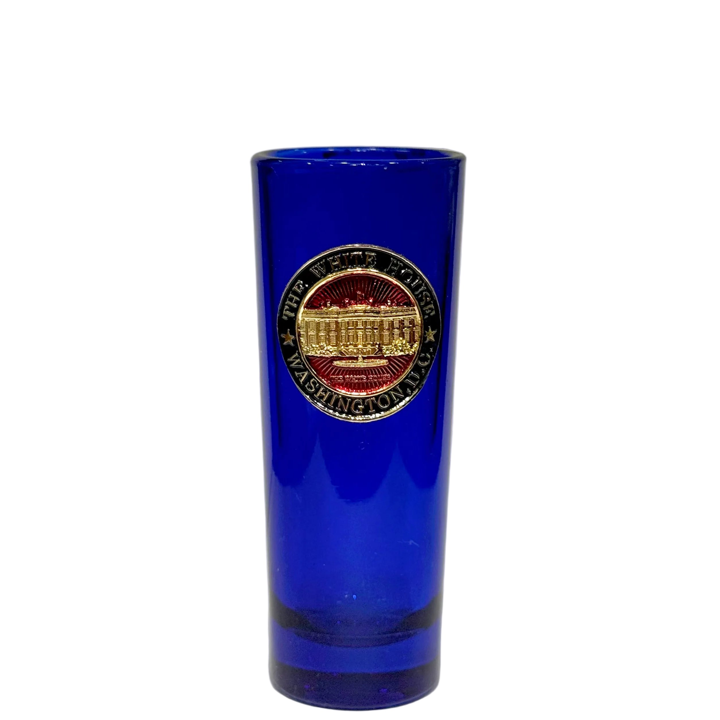 Washington DC Seal Blue Tall Shot Glasses