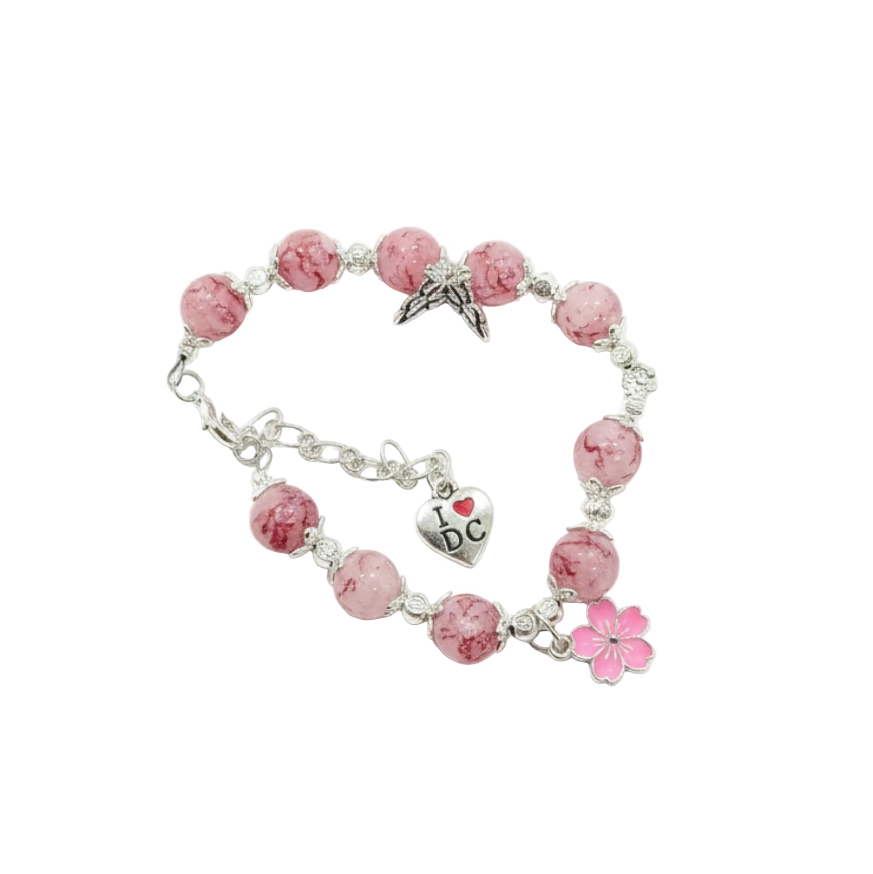 DC Pink Bobble Bracelet