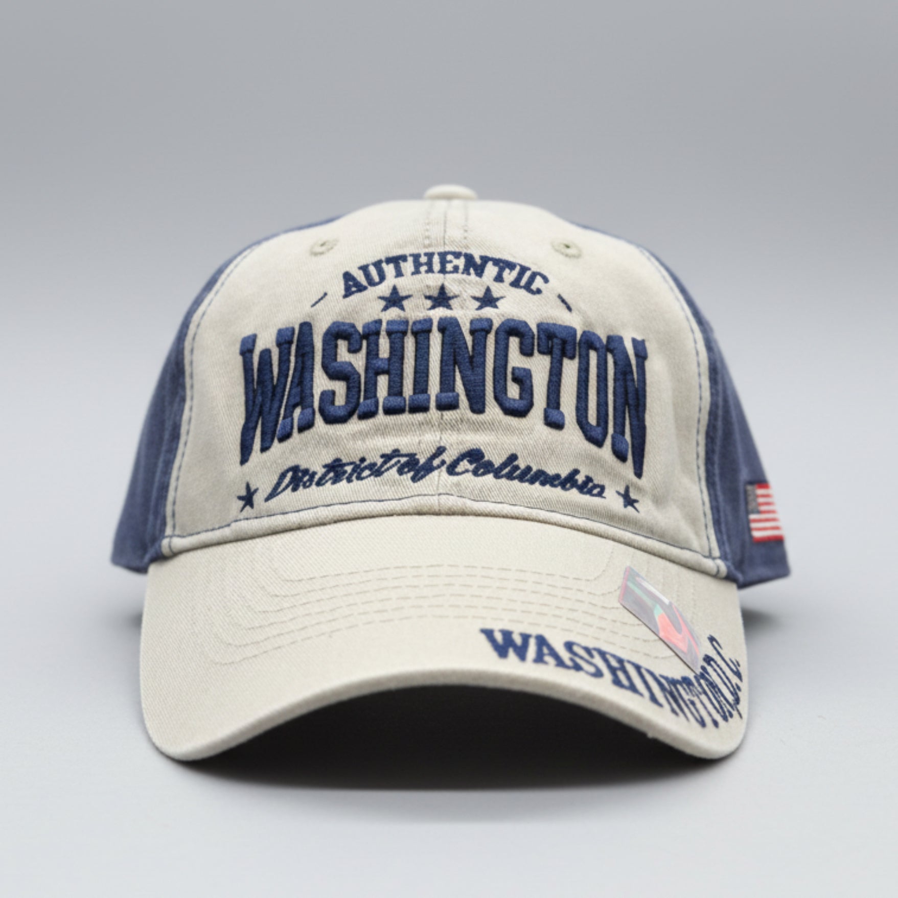 Authentic Washington DC Dual Colored Cap.