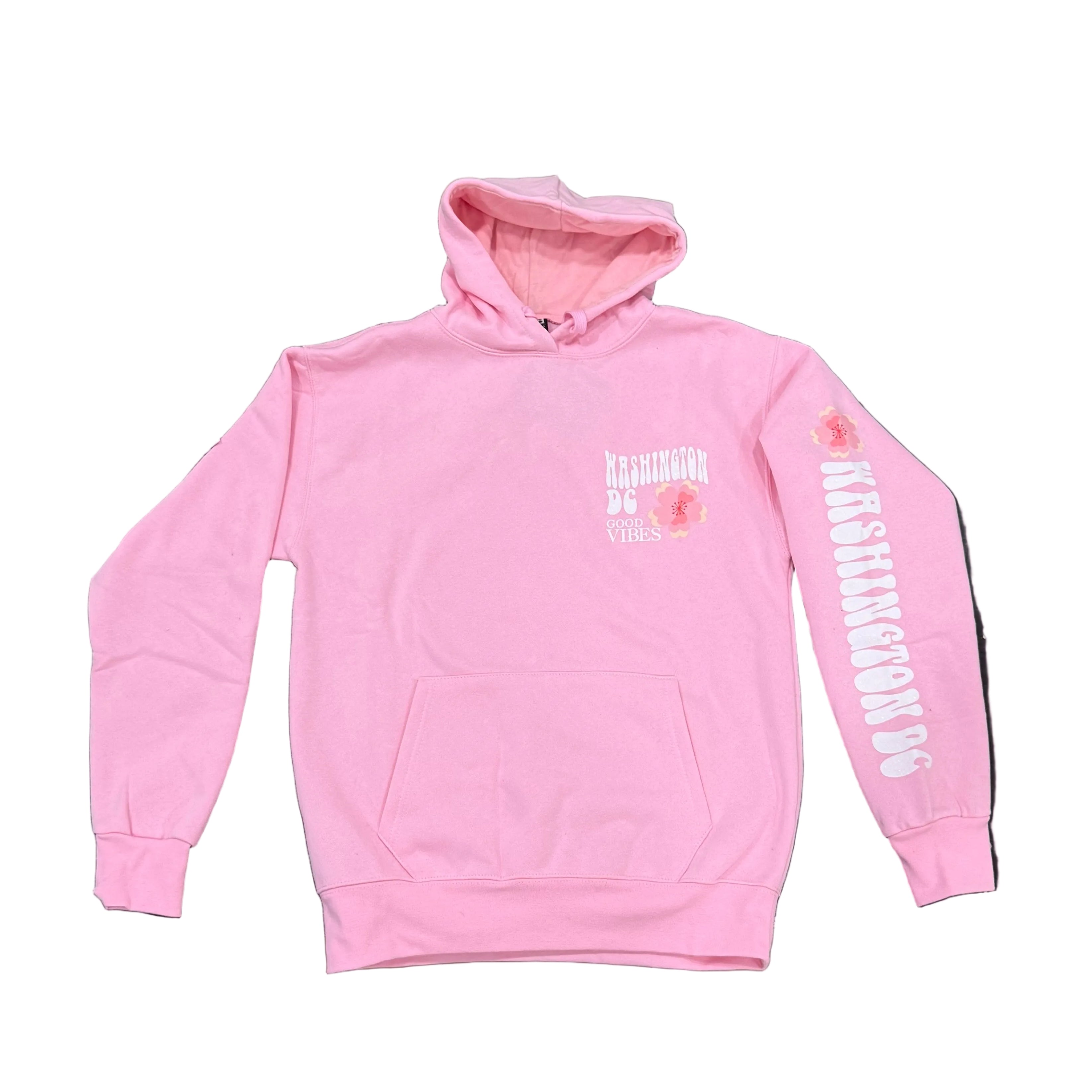 Cherry Blossom Good Vibes Hoodie.