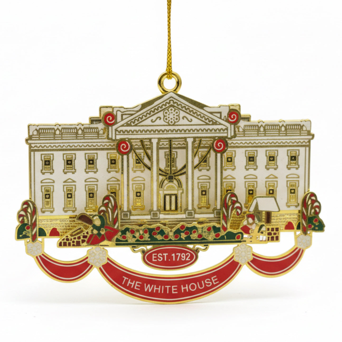 Washington DC Flat 3D Ornaments