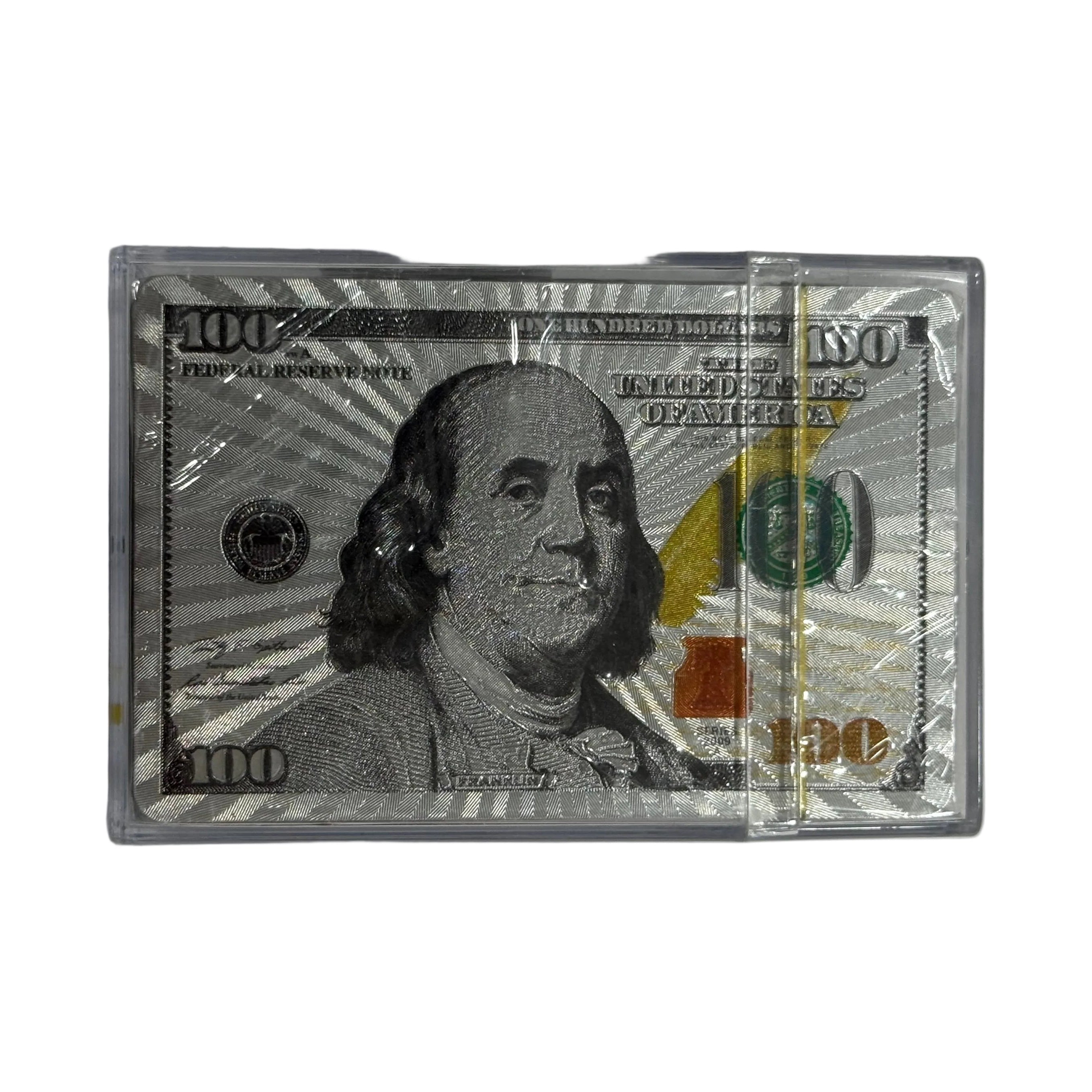 Hundred Dollar Bill Foil Playing Cards