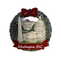 Washington DC Christmas Wreath Ceramic Magnet
