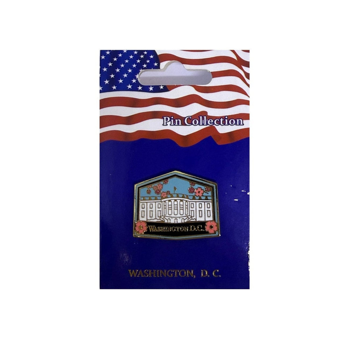 Cherry Blossom White House Pin